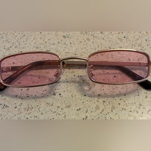 New QUAY pink Rectangular Sunglasses